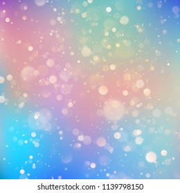 Festive defocused lights effect. Abstract bokeh background. EPS 10
