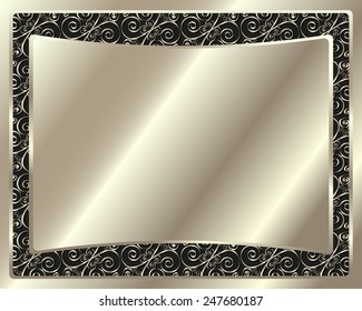 Festive Delicate metal frame for your design