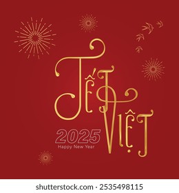 festive design with the words TET VIET