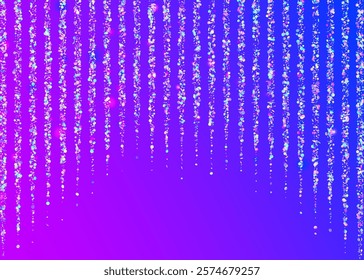 Festive Effect. 3d Isolated Explosion. Laser Pattern. Cristal Design. Purple Glare Glitter. Party Confetti. Carnaval Burst. Digital Dust. Pink Festive Effect