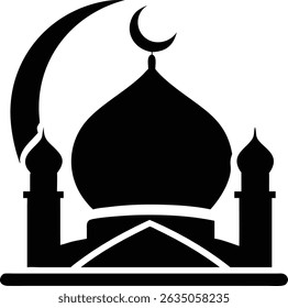 Ilustración vectorial festiva de eid al-adha con un diseño limpio, perfecta para las tarjetas de eid mubarak, con Elementos de festival islámico sobre fondo blanco
