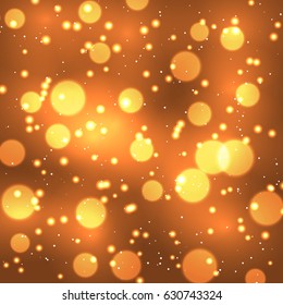 Festive elegant abstract background with bokeh lights and stars Texture