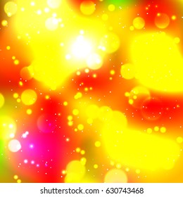Festive elegant abstract background with bokeh lights and stars Texture