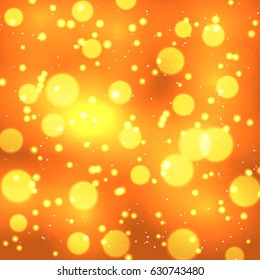 Festive elegant abstract background with bokeh lights and stars Texture