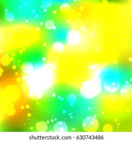 Festive elegant abstract background with bokeh lights and stars Texture