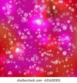 Festive elegant abstract background with bokeh lights and stars. Texture