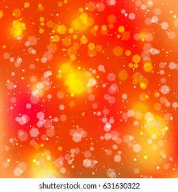 Festive elegant abstract background with bokeh lights and stars. Texture