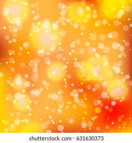 Festive elegant abstract background with bokeh lights and stars. Texture