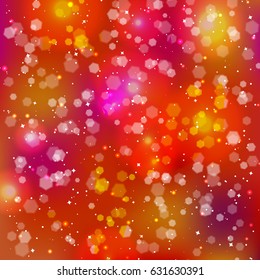 Festive elegant abstract background with bokeh lights and stars. Texture