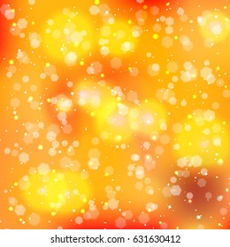 Festive elegant abstract background with bokeh lights and stars. Texture