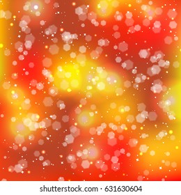Festive elegant abstract background with bokeh lights and stars. Texture