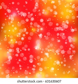 Festive elegant abstract background with bokeh lights and stars. Texture