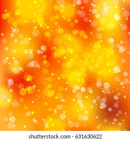 Festive elegant abstract background with bokeh lights and stars. Texture