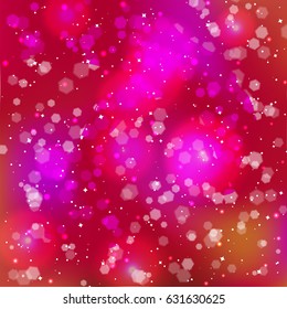Festive elegant abstract background with bokeh lights and stars. Texture