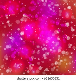 Festive elegant abstract background with bokeh lights and stars. Texture