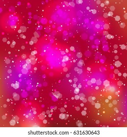 Festive elegant abstract background with bokeh lights and stars. Texture