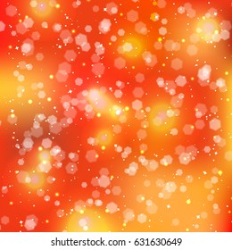 Festive elegant abstract background with bokeh lights and stars. Texture