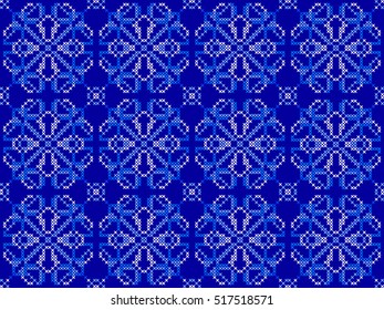 Festive Ethnic Seamless Pattern, Jacquard,Tapestry. Embroidered Handmade Cross-stitch Ornament for Textile Design,knitting, Knitwear, Greeting Cards,web page Background,Invitations,Wrapping,Wallpaper.
