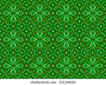 Festive Ethnic Seamless Pattern, Jacquard,Tapestry. Embroidered Handmade Cross-stitch Ornament for Textile Design,knitting, Knitwear, Greeting Cards,web page Background,Invitations,Wrapping,Wallpaper.