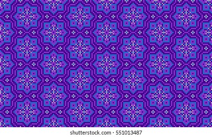 Festive Ethnic Seamless Pattern, Jacquard,Tapestry. Embroidered Handmade Cross-stitch Ornament for Textile Design,knitting, Knitwear, Greeting Cards,web page Background,Invitations,Wrapping,Wallpaper.