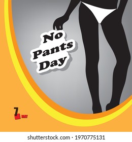 A festive event celebrated in May - No Pants Day