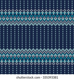 Festive and Fashionable Sweater Design. Seamless Knitted Pattern