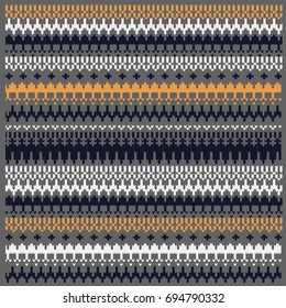 Festive and Fashionable Sweater Design. Seamless Knitted Pattern