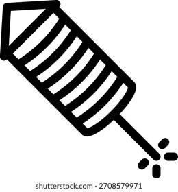 Festive firecracker used in celebration scenes