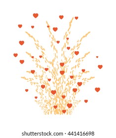 Festive firework bursting shape firework pictograms isolated