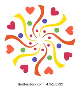Festive firework bursting shape firework pictograms isolated