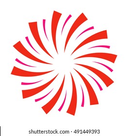 Festive firework bursting shape firework pictograms isolated