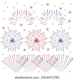 Festive firework bursting , sparkling vector