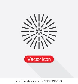 Festive Firework Icon Vector Illustration Eps10