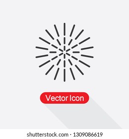 Festive Firework Icon Vector Illustration Eps10