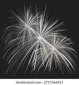 Festive fireworks icon. Vector EPS 10 AI