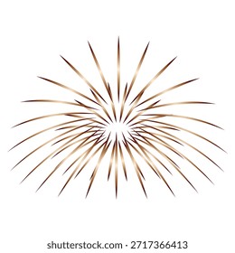 Festive fireworks icon. Vector EPS 10 AI