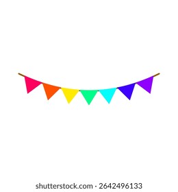 Guirnalda de bandera festiva Ilustración vectorial