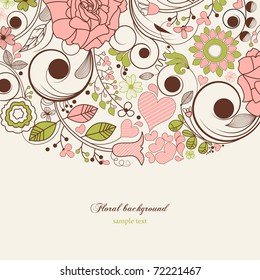 Festive floral background