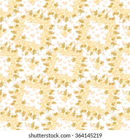 Festive floral background (seamless).