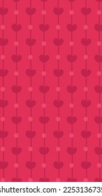 Festive frame for decorating Instagram stories. Design for Valentine's Day, background for love wishes, sales announcement, congratulations, decoration for flyers, invitations.