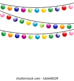 festive garland, background for a design,vector illustration