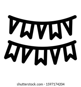 
Festive, garland, paper Isolated Vector icon which can easily modify or edit
