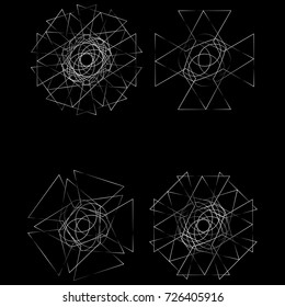Festive geometric pattern for gifts and holidays, for packaging, clothing, goods and logos