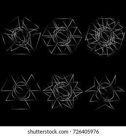 Festive geometric pattern for gifts and holidays, for packaging, clothing, goods and logos