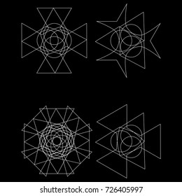 Festive geometric pattern for gifts and holidays, for packaging, clothing, goods and logos