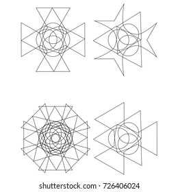 Festive geometric pattern for gifts and holidays, for packaging, clothing, goods and logos