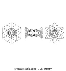 Festive geometric pattern for gifts and holidays, for packaging, clothing, goods and logos