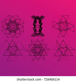 Festive geometric pattern for gifts and holidays, for packaging, clothing, goods and logos