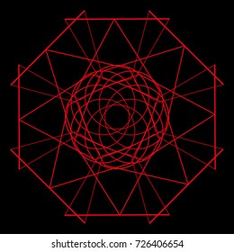 Festive geometric pattern for gifts and holidays, for packaging, clothing, goods and logos
