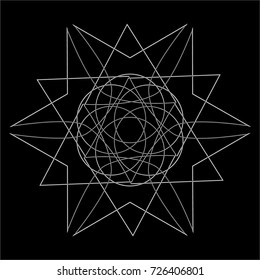Festive geometric pattern for gifts and holidays, for packaging, clothing, goods and logos